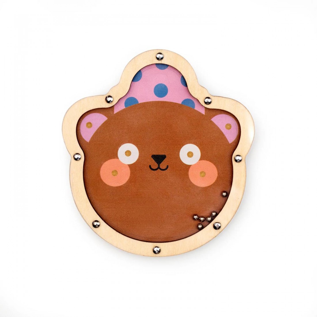 Ξύλινο παιχνίδι Φλιπεράκι Kidoki Double Sided Tilt & Roll Puzzle KID42-A-F Kikkerland