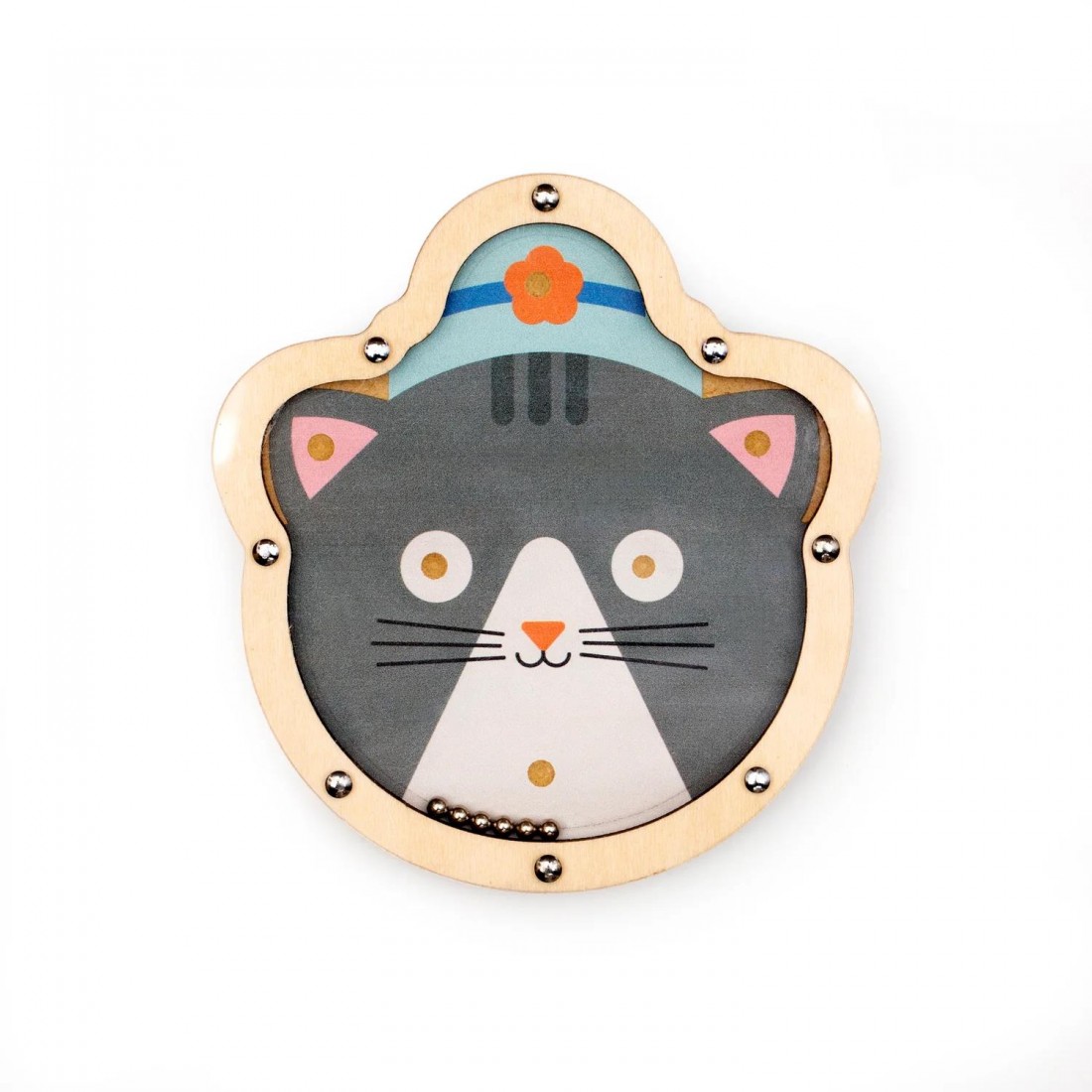 Ξύλινο παιχνίδι Φλιπεράκι Kidoki Double Sided Tilt & Roll Puzzle KID42-A-F Kikkerland