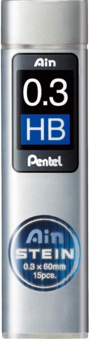 Leads for Mechanical Pencils 0,3mm HB 15 pcs Ainstein Pentel