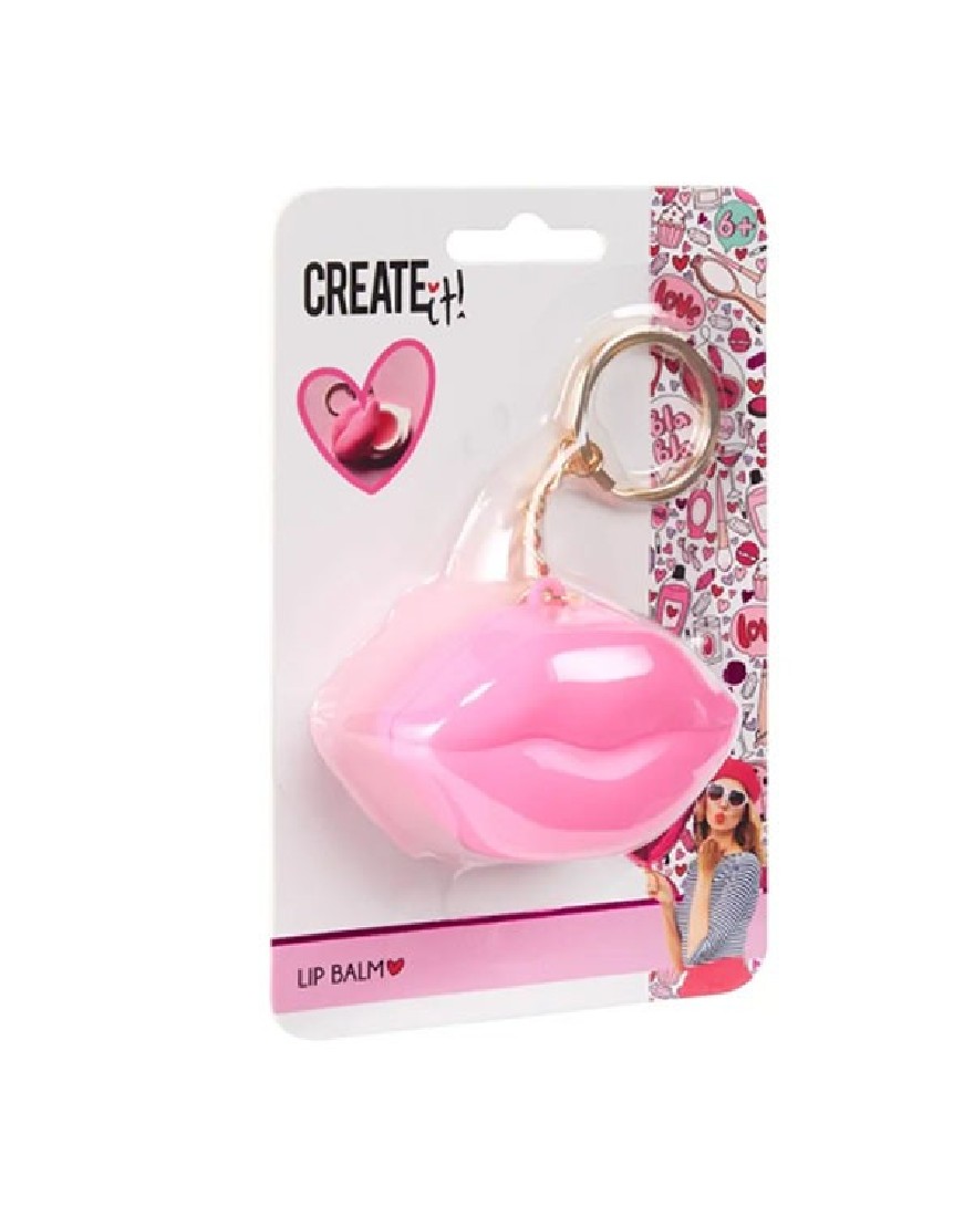 Lip Balm Bubble Gum Μπρελόκ Χείλια – 84595A Create it!