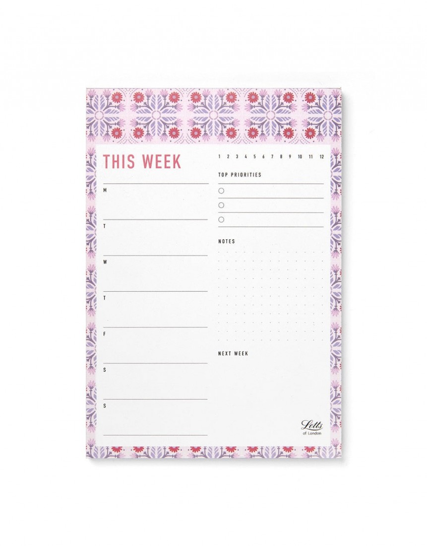 Notepad Morocco Today Pink 990335 Letts