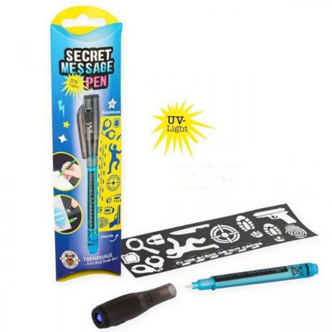 Στυλό Secret Message Pen με 12 Στένσιλ 959423 Trend