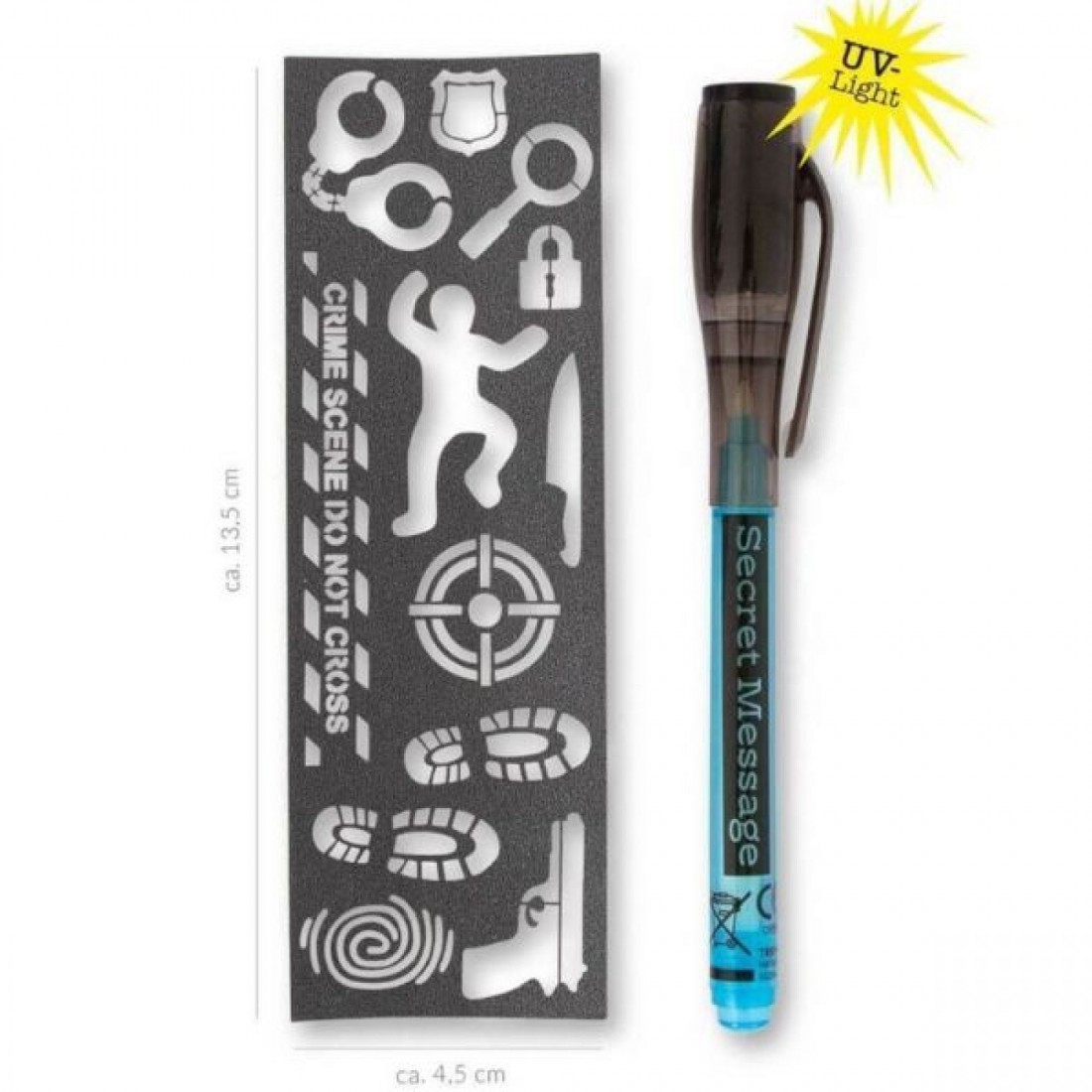 Στυλό Secret Message Pen με 12 Στένσιλ 959423 Trend