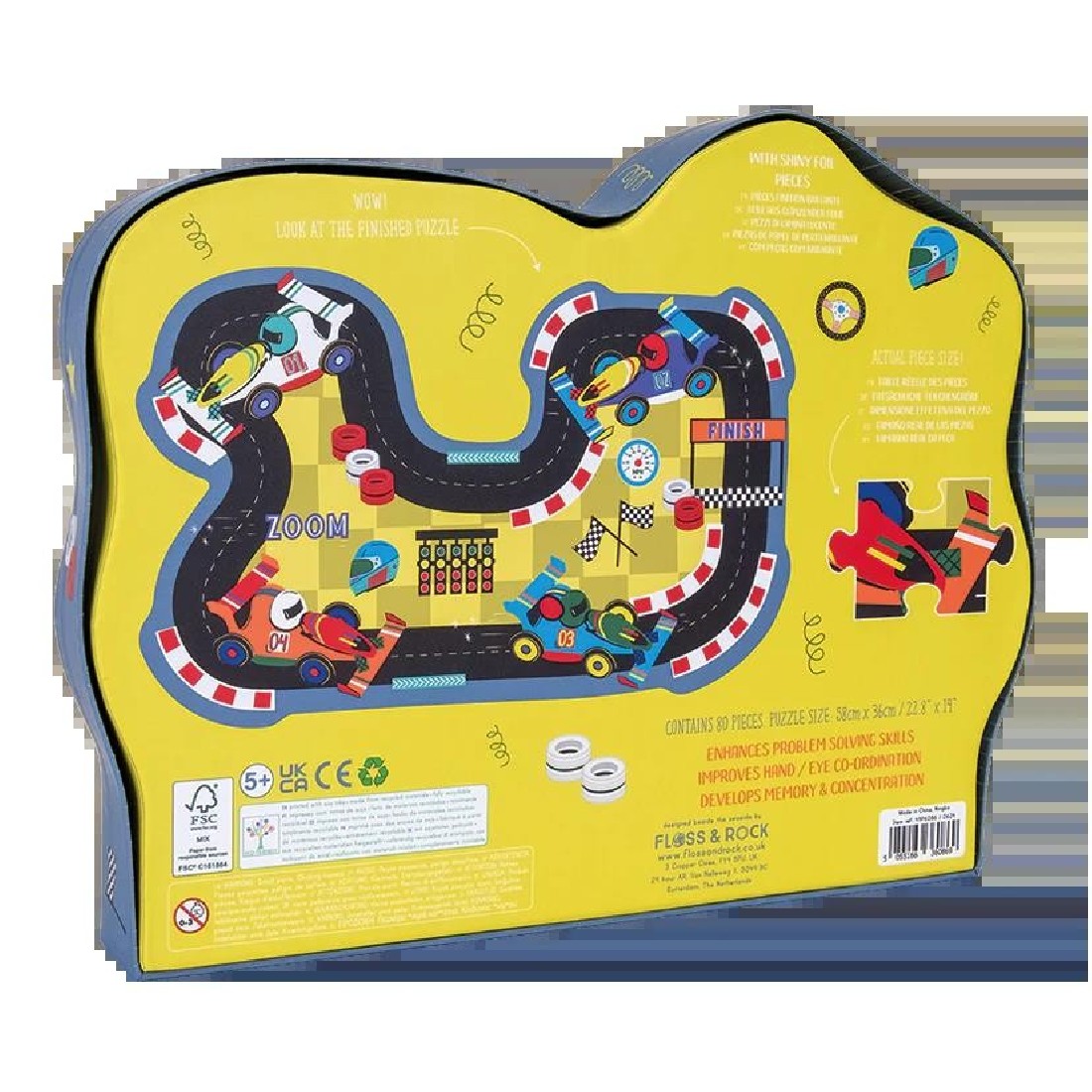 Puzzle 80τμχ. Race Track 49P6086 Floss & Rock