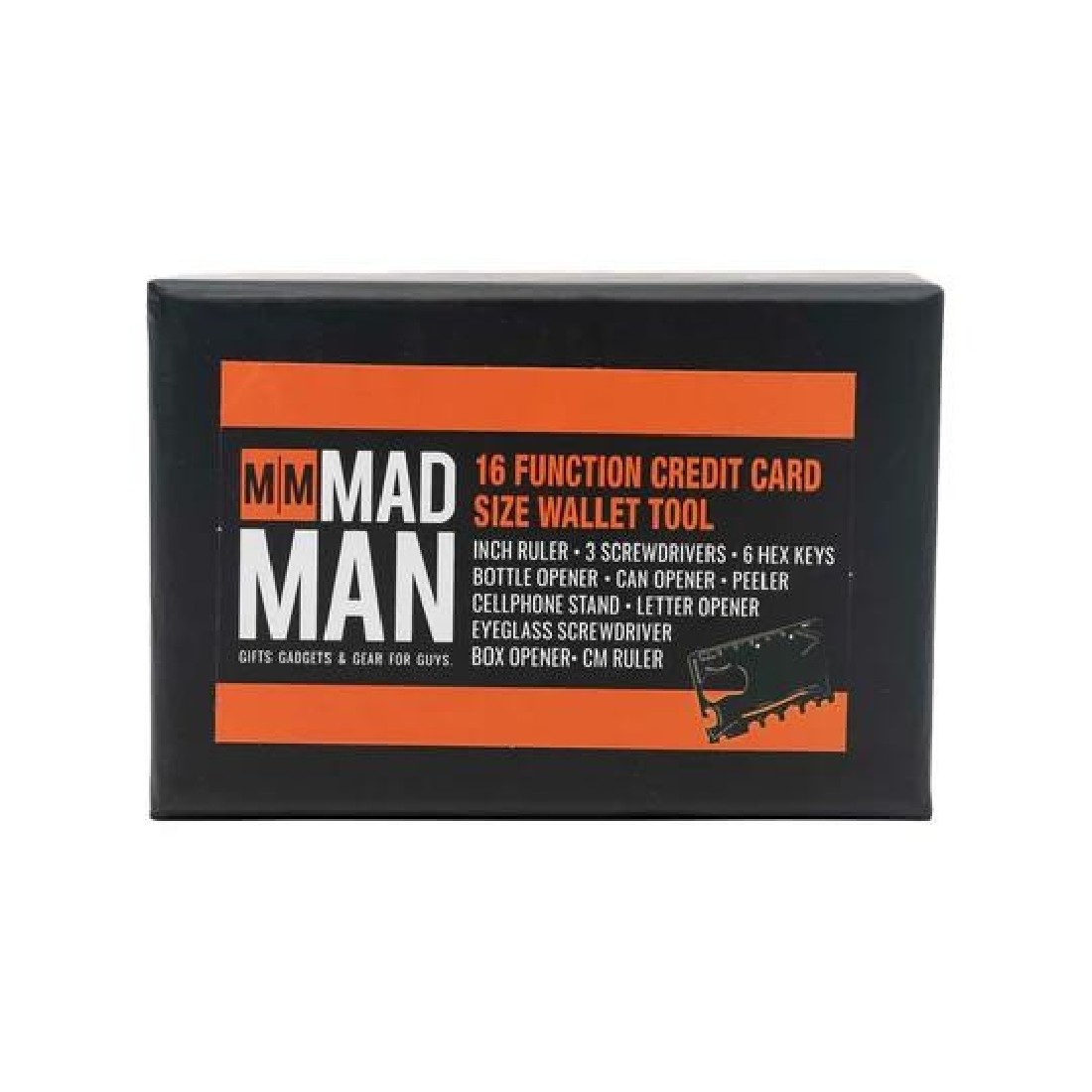 16 Function Credit Card Size Wallet Tool 32951 Mad Man