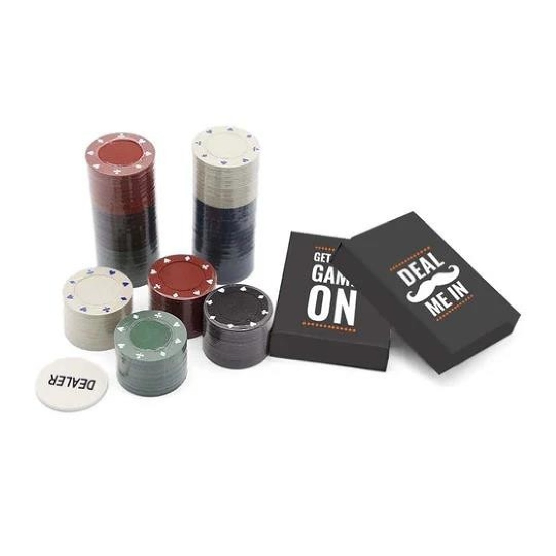 Mens Professional Poker in a Tin Set 3679 Mad Man