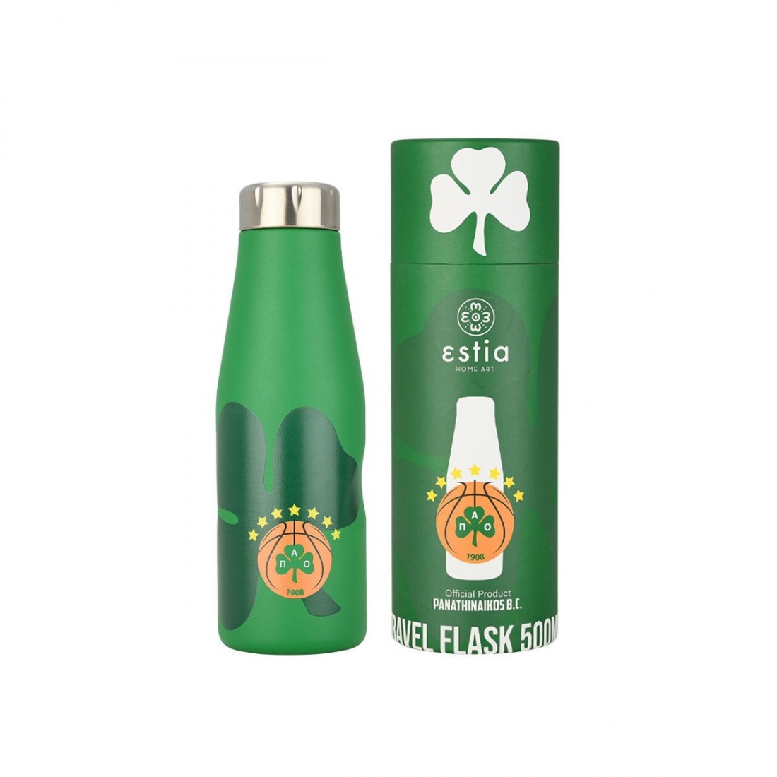 Travel Flask Panathinaikos BC Edition 500ml 27193 Estia Home Art