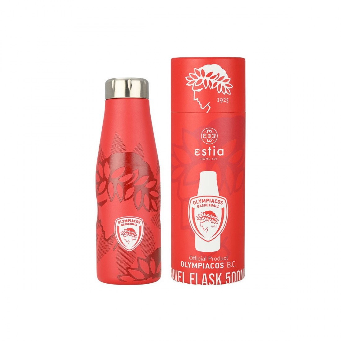 Travel Flask Olympiacos BC Edition 500ml 27179 Estia Home Art