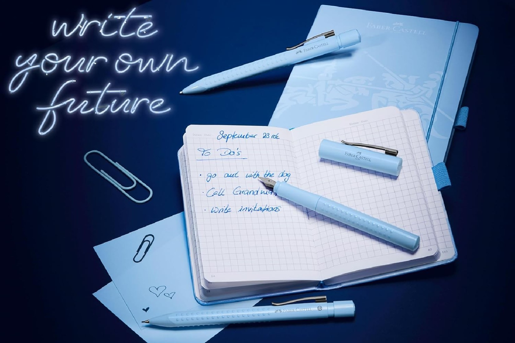 Faber Castell Grip 2010 fountain pen, sky blue, 140848