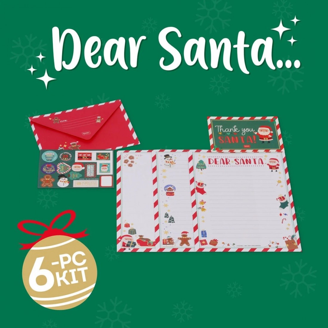 Dear Santa Claus Letter Kit Legami