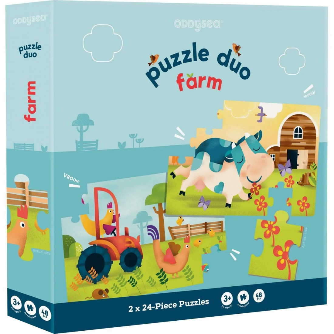 Puzzle (2x24 τμχ.) Duo Farm 28448 Oddy at sea.