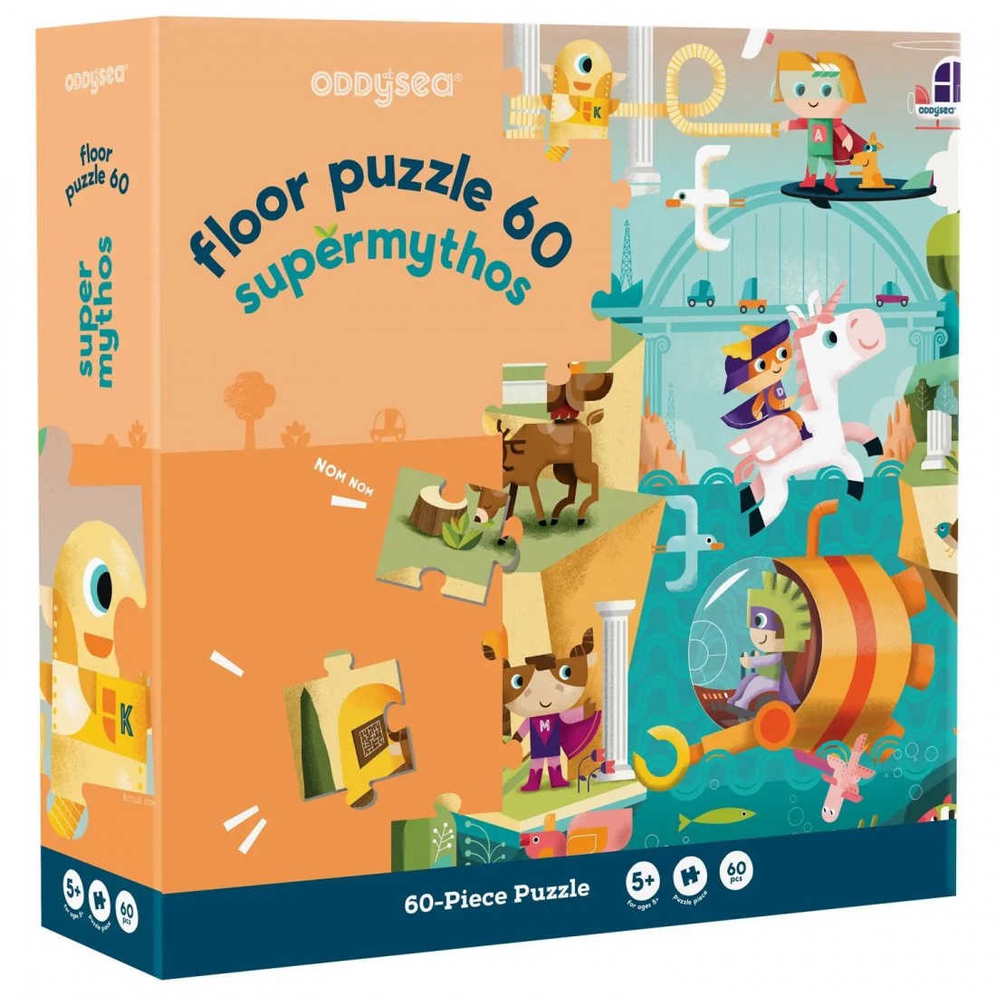 Floor Puzzle 60τμχ. Supermythos 28446 Oddy at sea