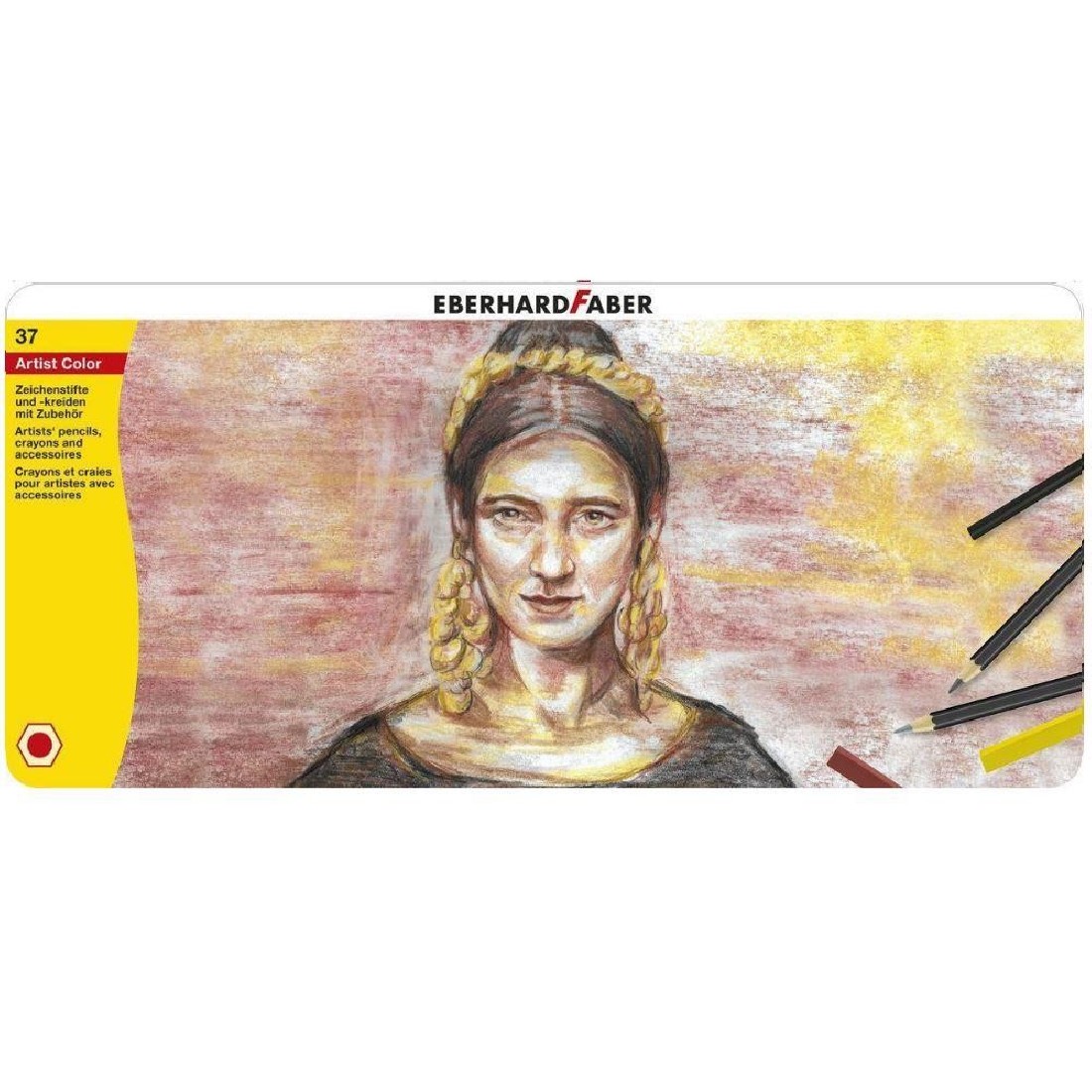 Ξυλομπογιές σε Μεταλλική Κασετίνα 37 Χρωμάτων 516937  Eberhard Faber