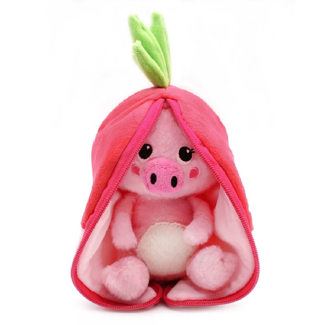 Piglet the pig/radish plush toy - Flipetz 80109 Les Deglingos.