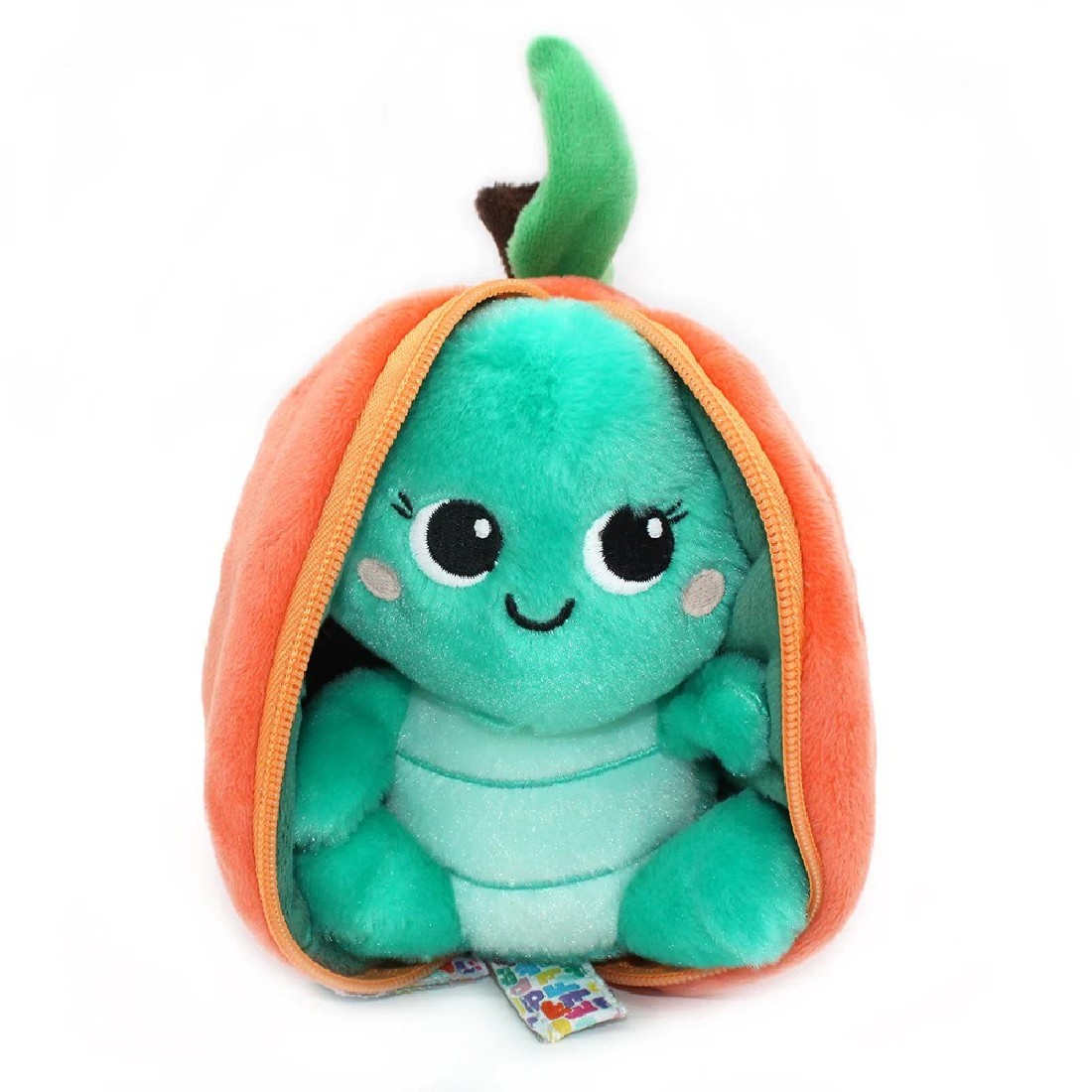 Corvet the turtle/peach plush toy - Flipetz 80108 Les Deglingos