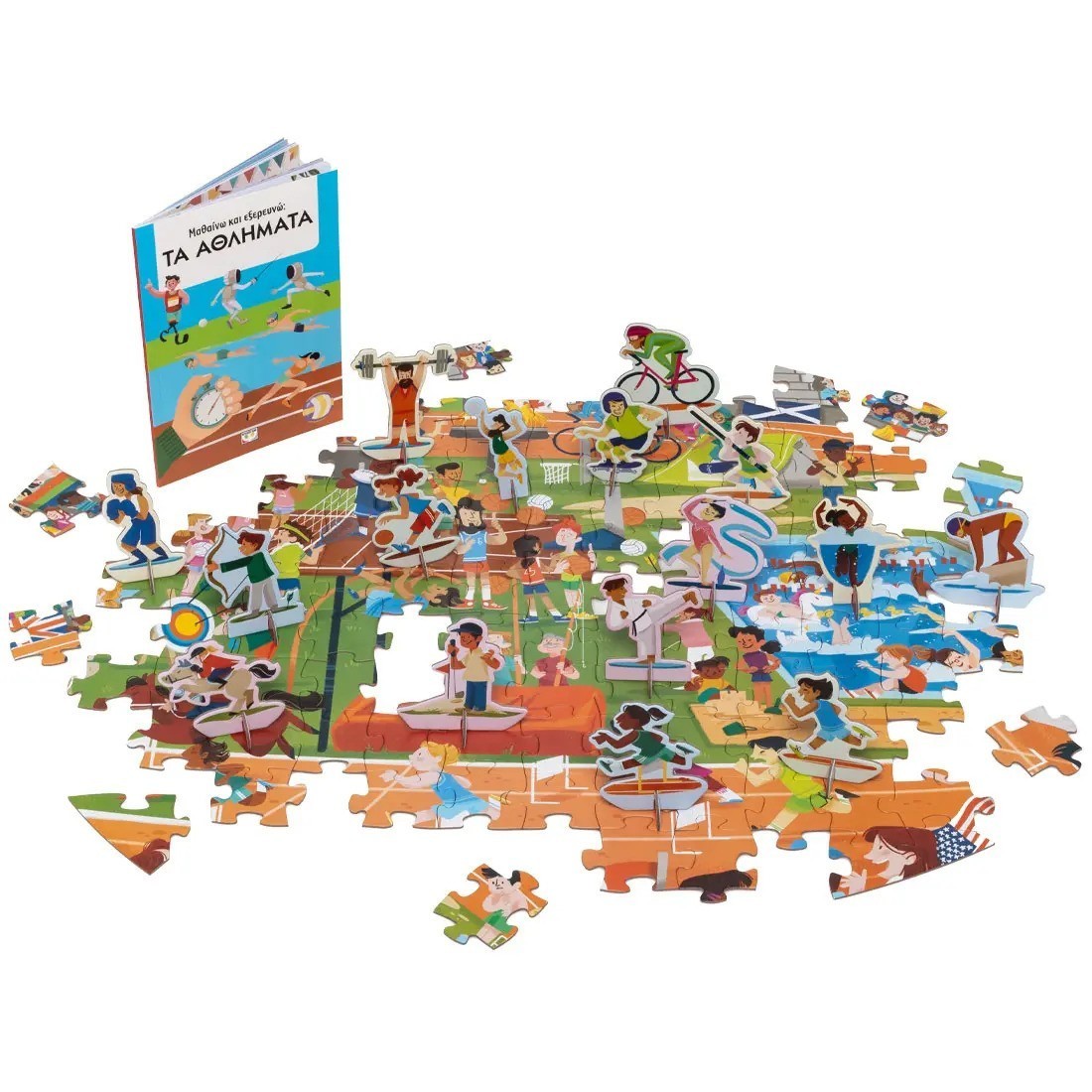 Μαθαίνω και εξερευνώ Puzzle 200τμχ. Τα αθλήματα Ψυχογιός Kids