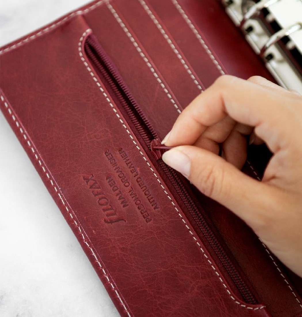Filofax Organiser Personal Lockwood Burgundy 021704