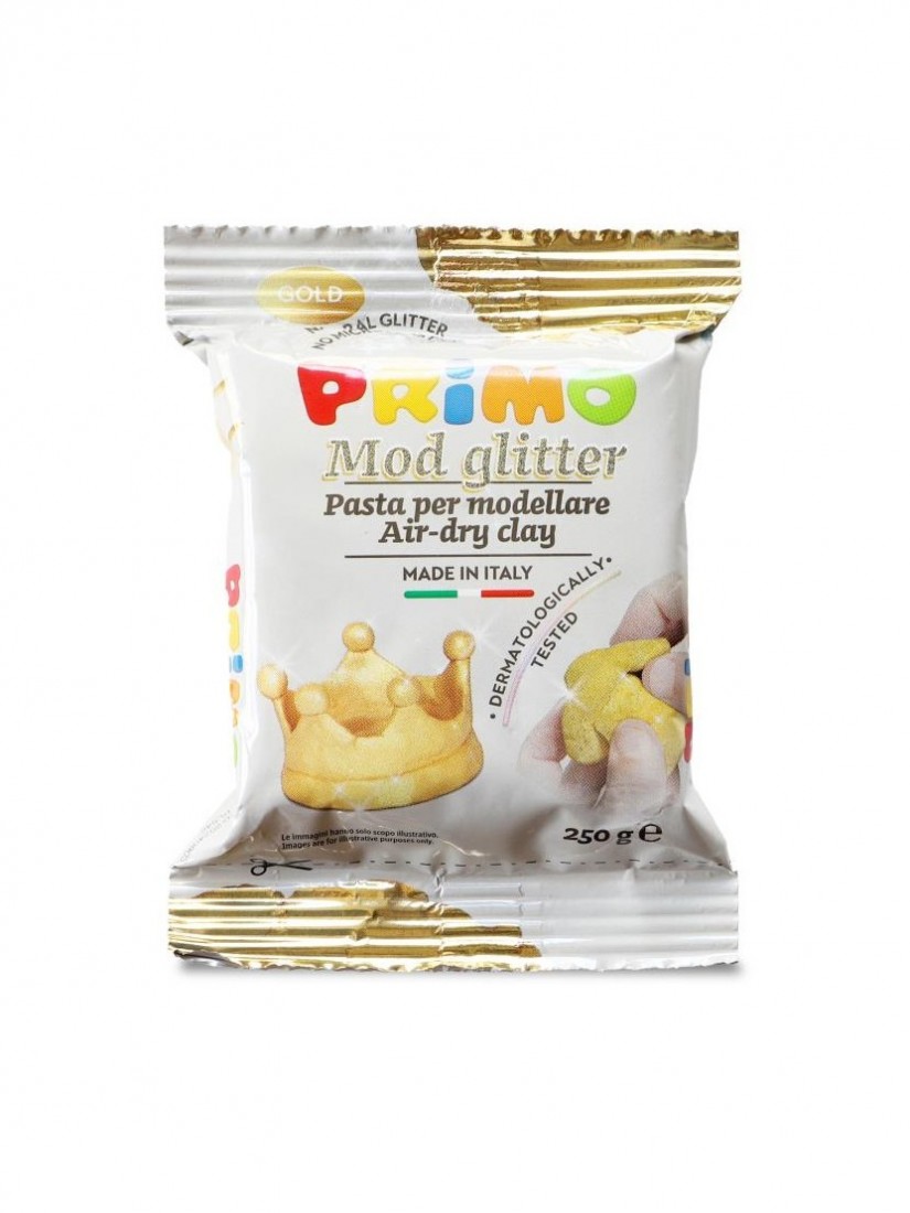 Πηλός 250gr glitter cmp Xρυσό Primo