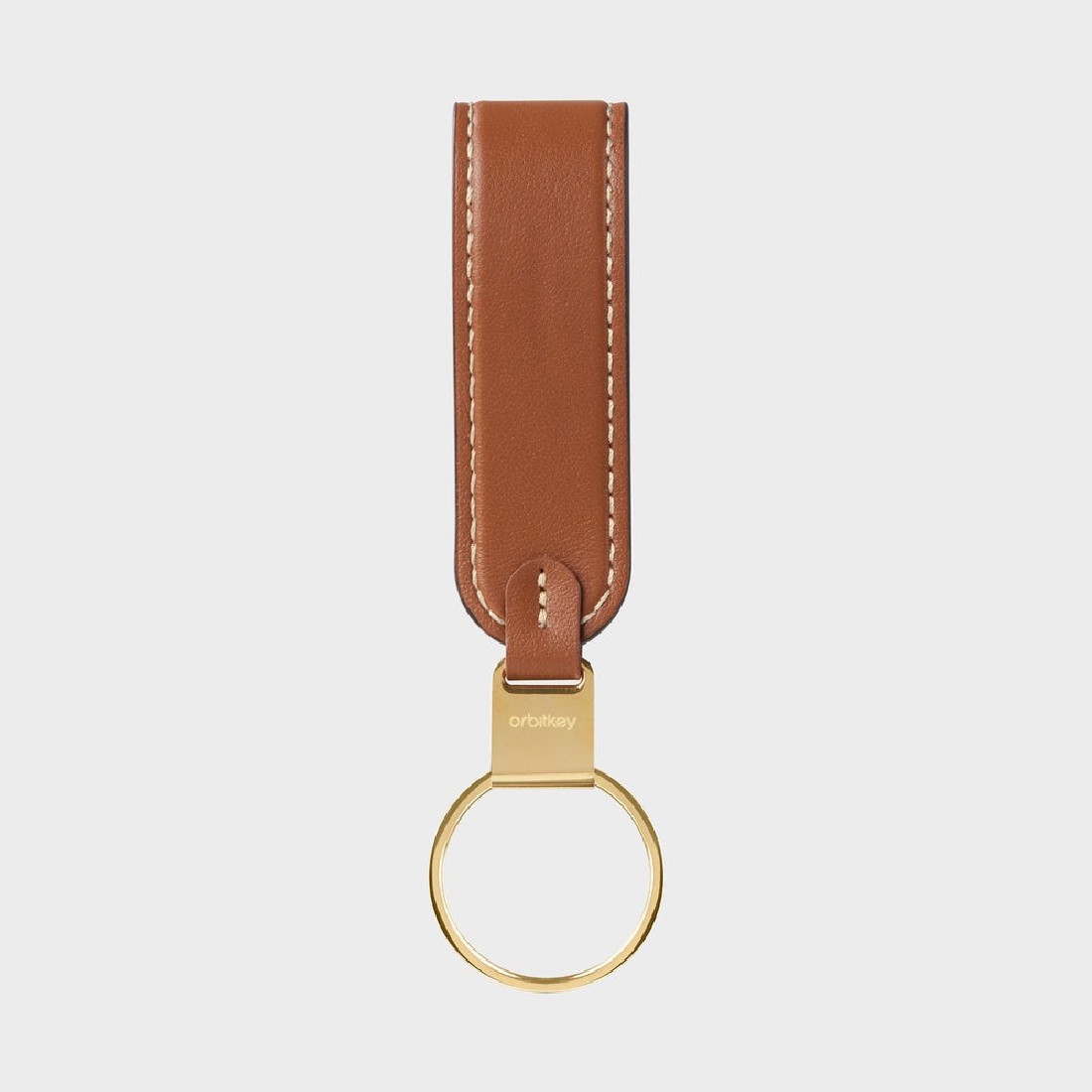 Orbitkey Loop Keychain Leather Caramel PLK1-CML-101