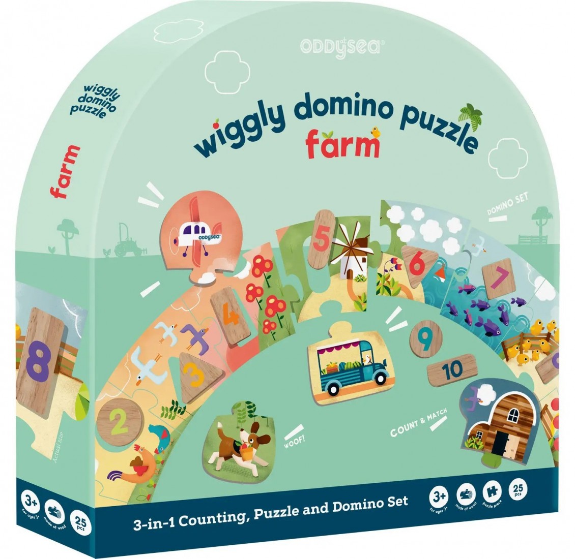Wiggly Domino Puzzle Farm 28452 Oddy at sea.