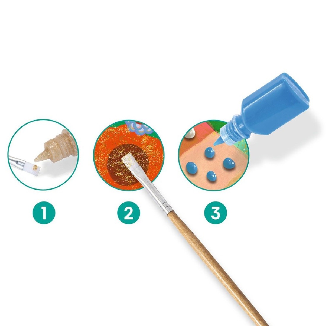 Ζωγραφίζω 3D Τρισδιάστατες εικόνες Τροπικά Τοπία 08968 Djeco