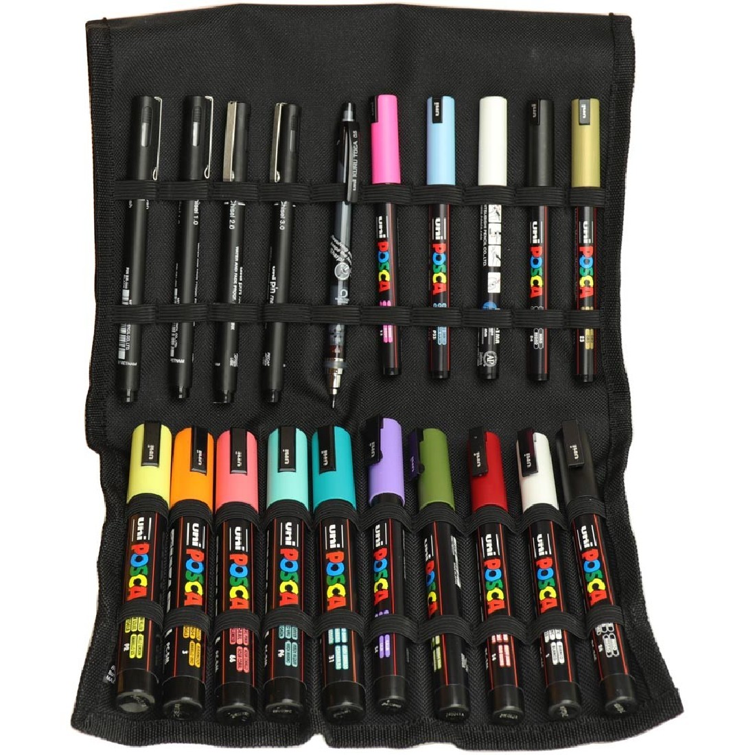 POSCA  & Uni-ball Υφασμάτινη Θήκη 20 τεμαχίων Art Starter