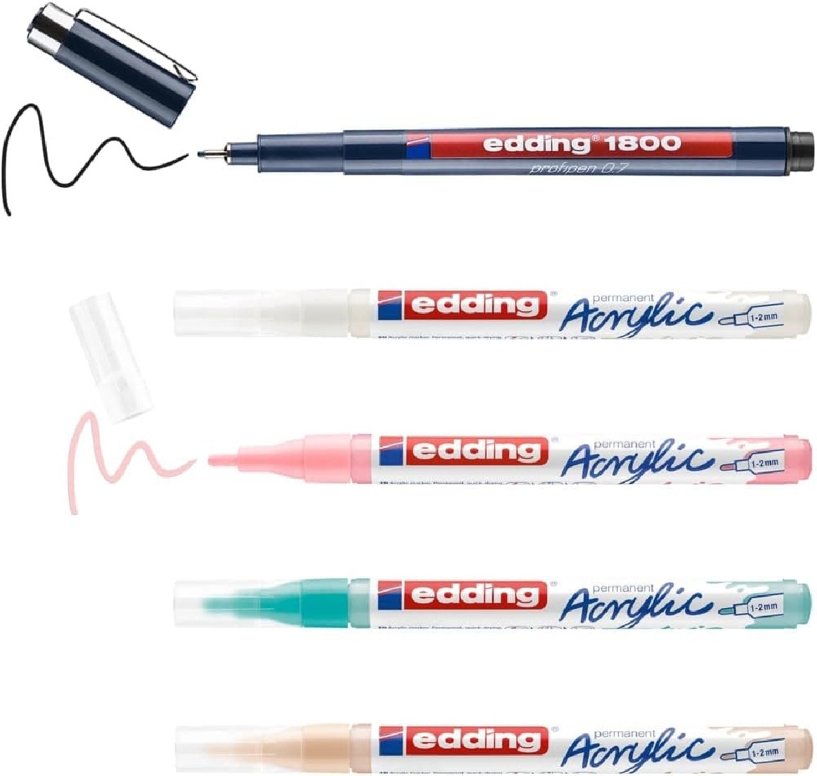 Σετ Μαρκαδόροι Acrylic Manga Drawing 5 Τεμάχια Edding