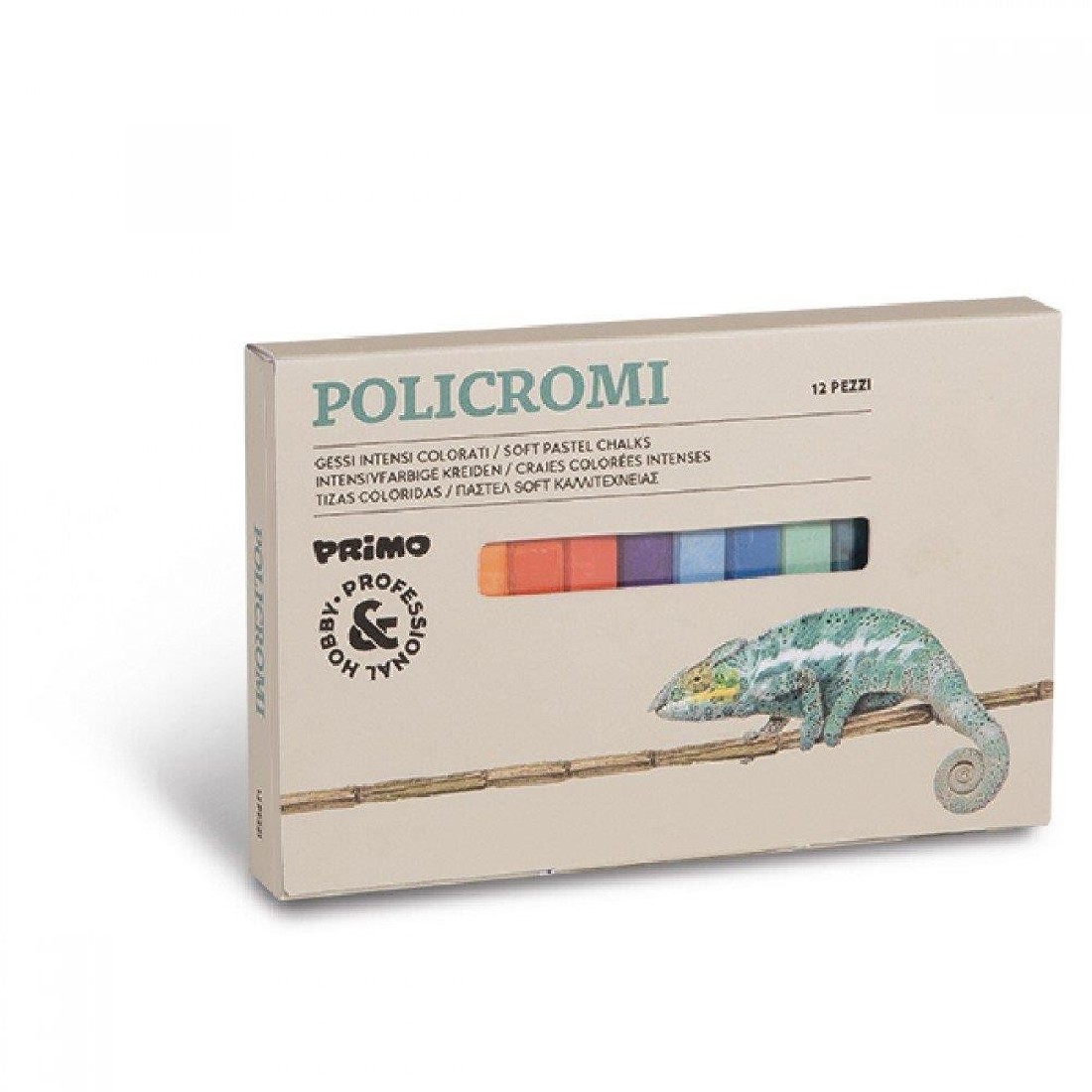 Ξηροπαστέλ κουτί 12 χρωμάτων  Policromi