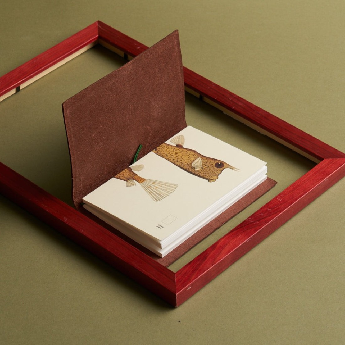 Paper Republic pocket 9,5x14cm book dotted refill x The Dybdahl Co. The Little Longhorn Cowfish (Ostracion Cornutus).