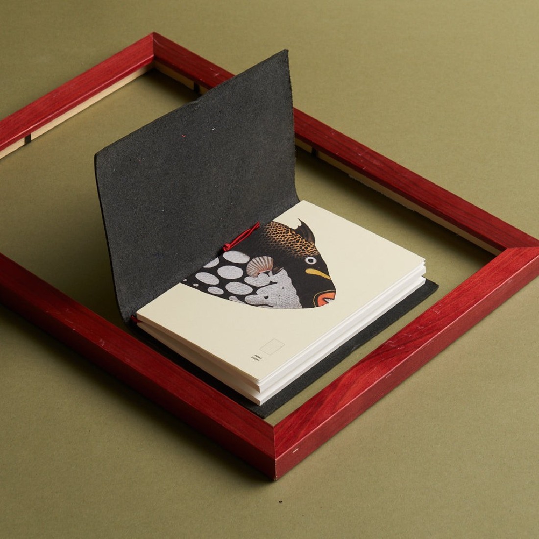 Paper Republic pocket 9,5x14cm book ruled refill x The Dybdahl Co. The Clown Triggerfish (Balistoides conspicillum)