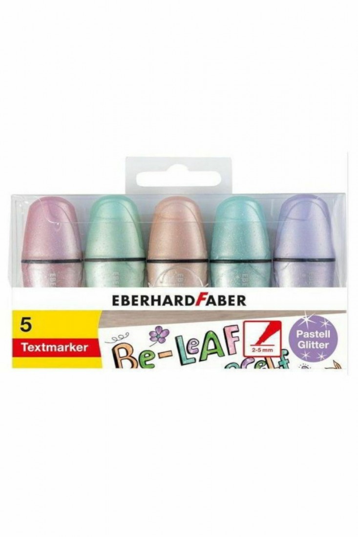 Μαρκαδόροι Υπογράμμισης Glitter Pastel Mini 5τμχ 551409 Eberhard Faber