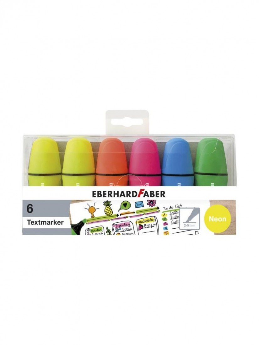 Μαρκαδόροι Yπογράμμισης Neon Mini 6τμχ 551414 Eberhard Faber