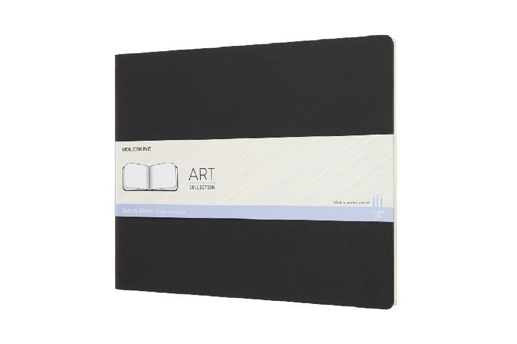 Moleskine Art Sketch Album, Hard Cover, XXL 27,9 x 21,6cm,  Plain, Black, 120g, 88 Pages