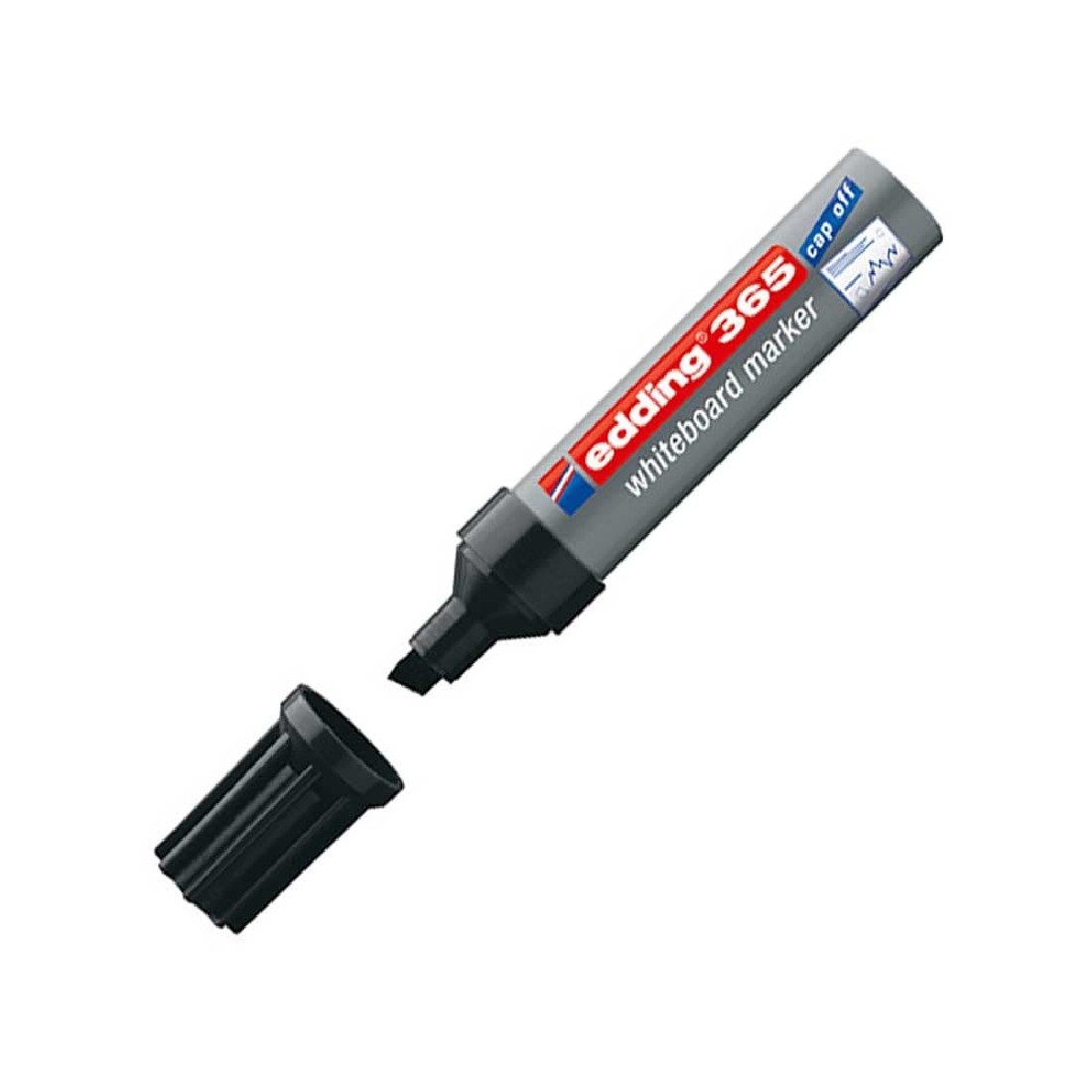 Μαρκαδόρος Πίνακα Πλακέ Μύτη Μαύρο 365  Edding