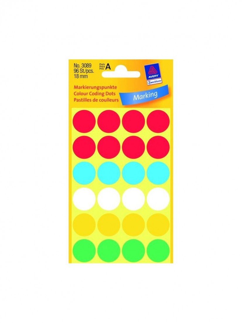 Ετικέτες στρογγυλές χρωματιστές Marking Dots