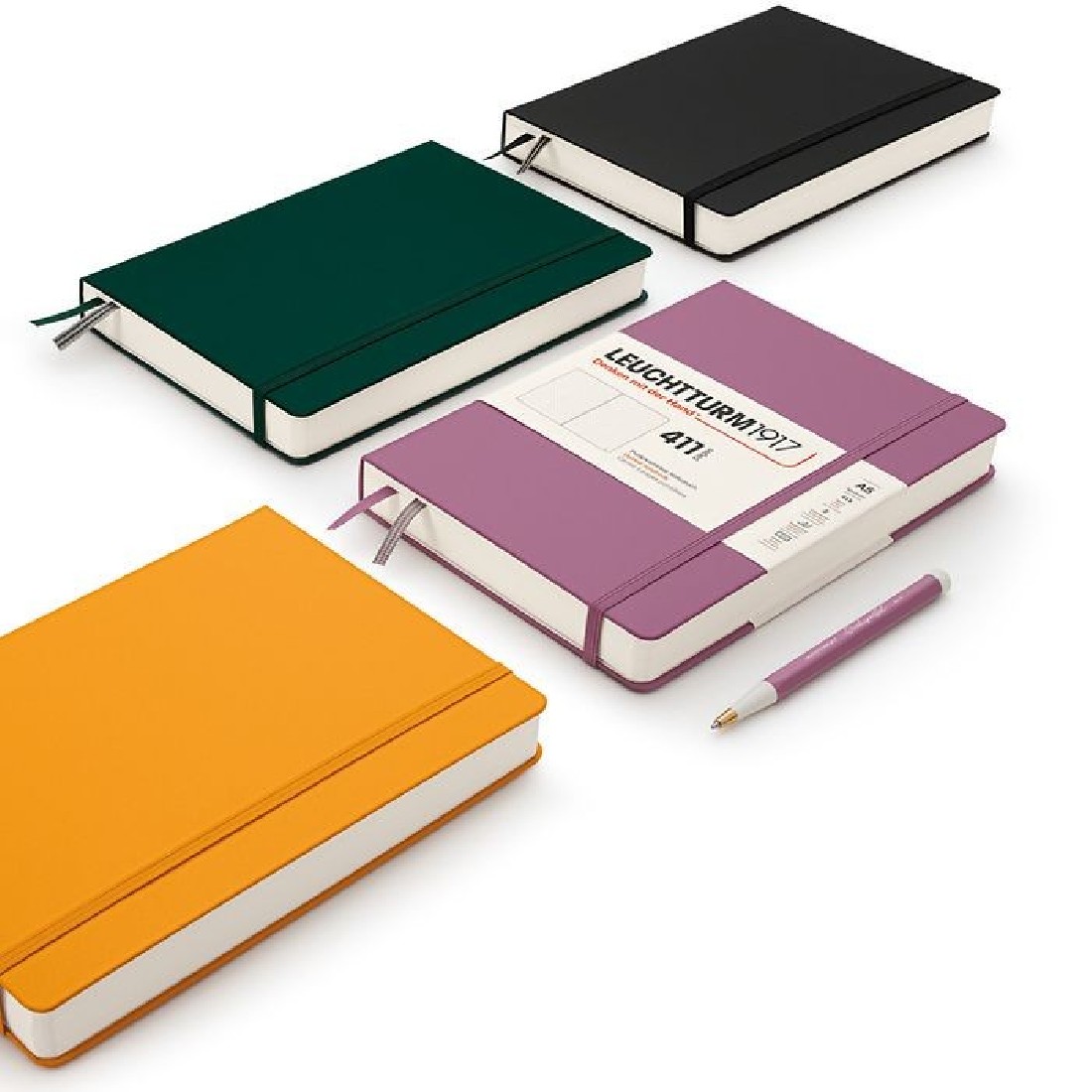 Leuchtturm 1917 Notebook A5 411p Dusty Rose Plain Hard Cover