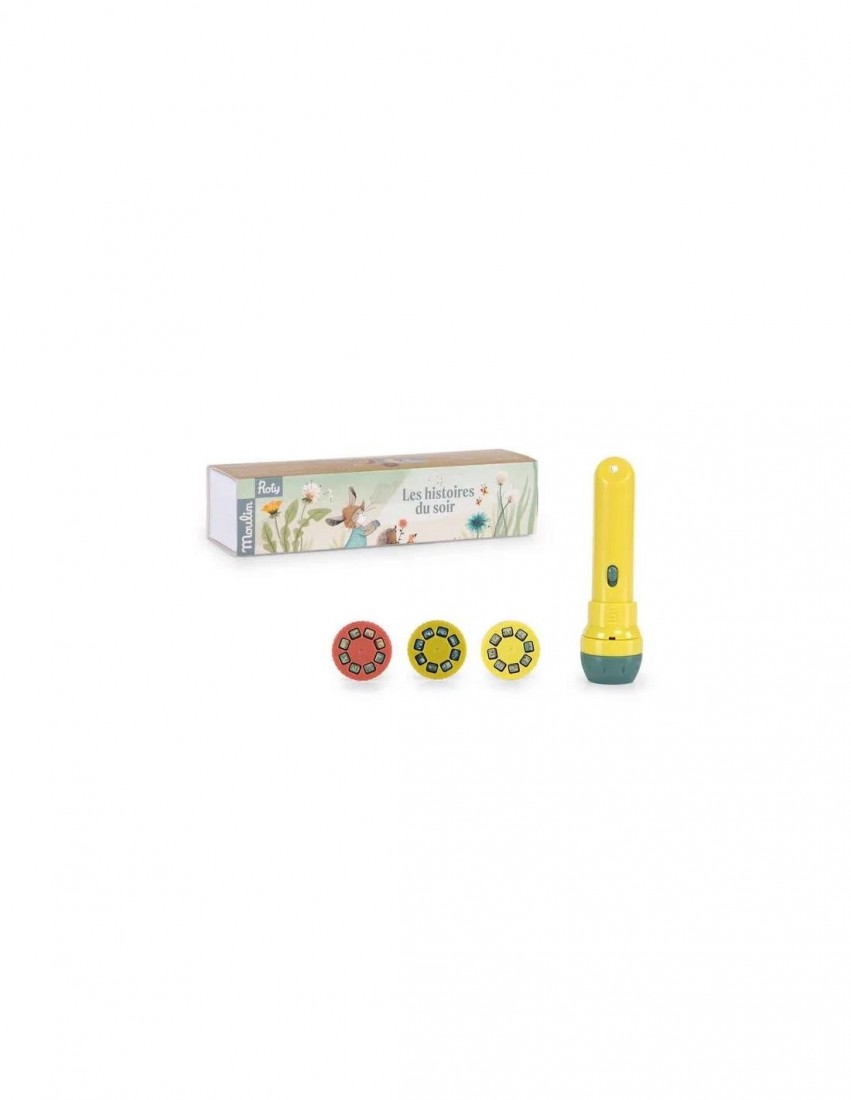 Φακός προβολής ιστοριών Trois petits lapins 678361 Moulin Roty