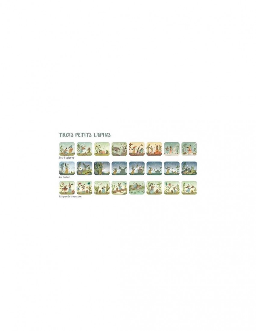 Φακός προβολής ιστοριών Trois petits lapins 678361 Moulin Roty