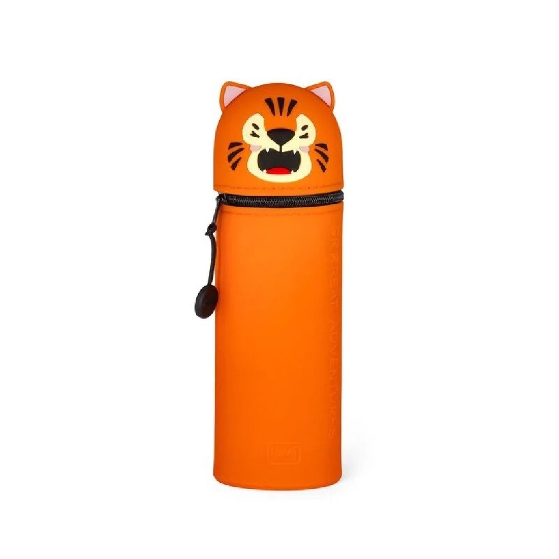 2 in 1 Soft Silicone Pencil Case - Tiger - Kawaii