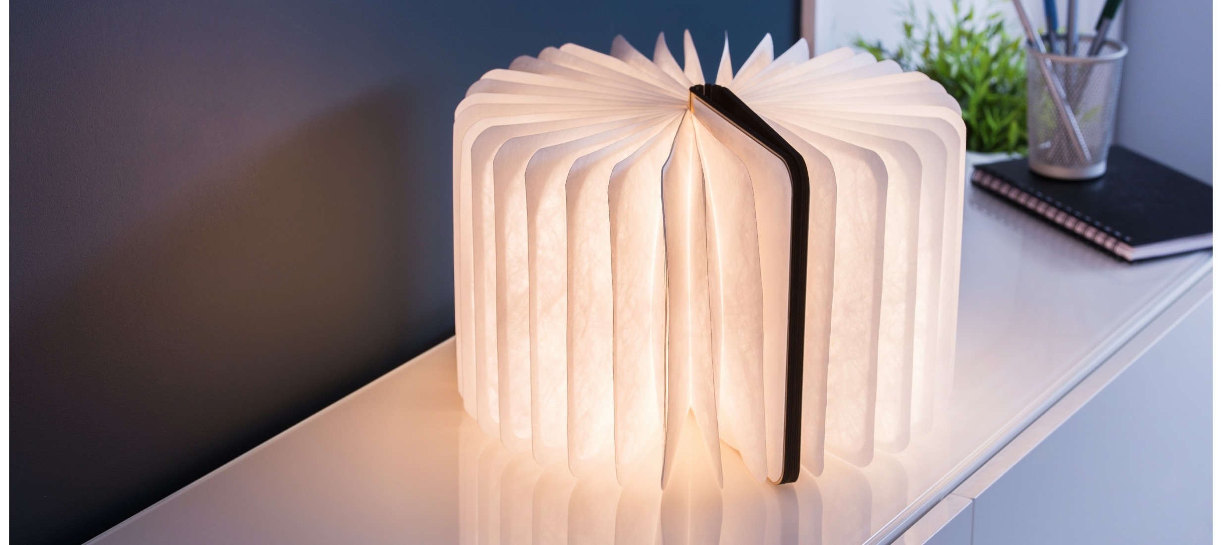 Gingko Smart Book Light (Natural Wood) - Walnut GK12W1