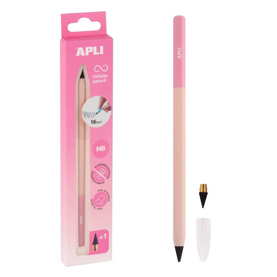 Infinite Pencil HB 19935 APLI Pastel Pink
