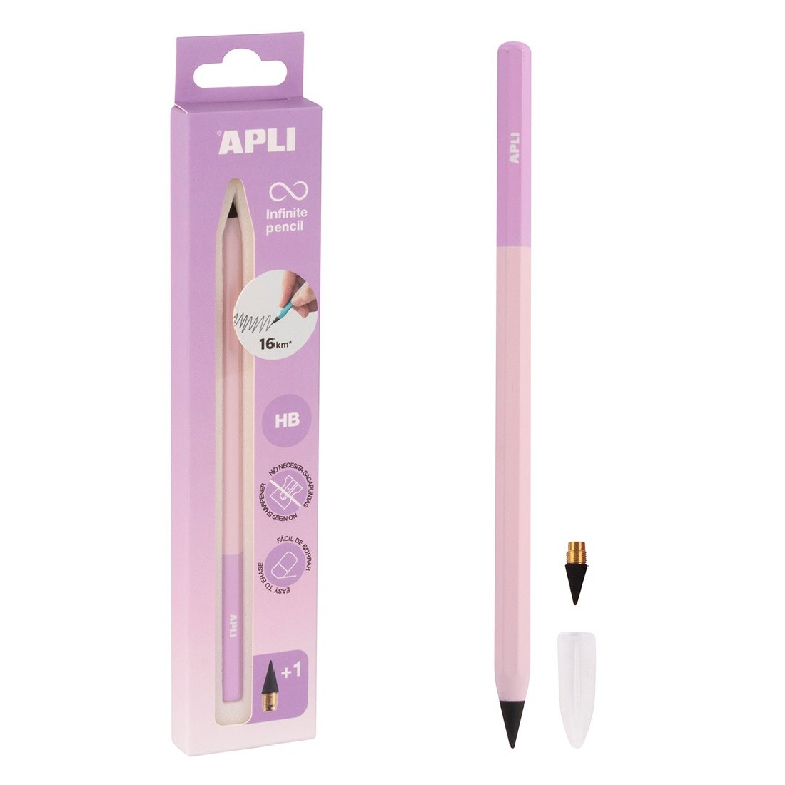 Infinite Pencil HB 19936 APLI Pastel Purple