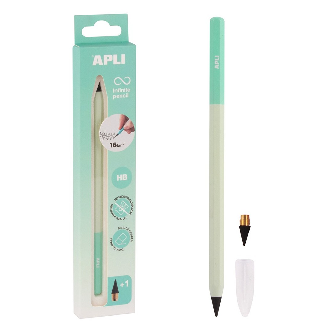 Infinite Pencil HB 19937 APLI Pastel Green