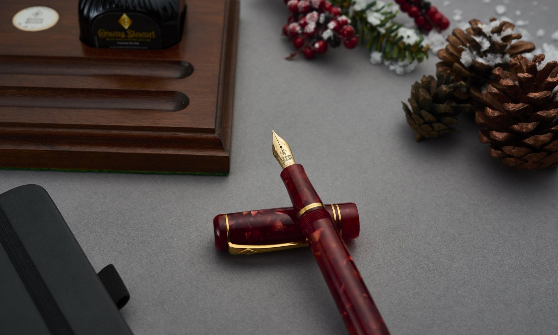 Conway Stewart Winston Cherry Red Limited Edition Special Nib Fountain Pen
