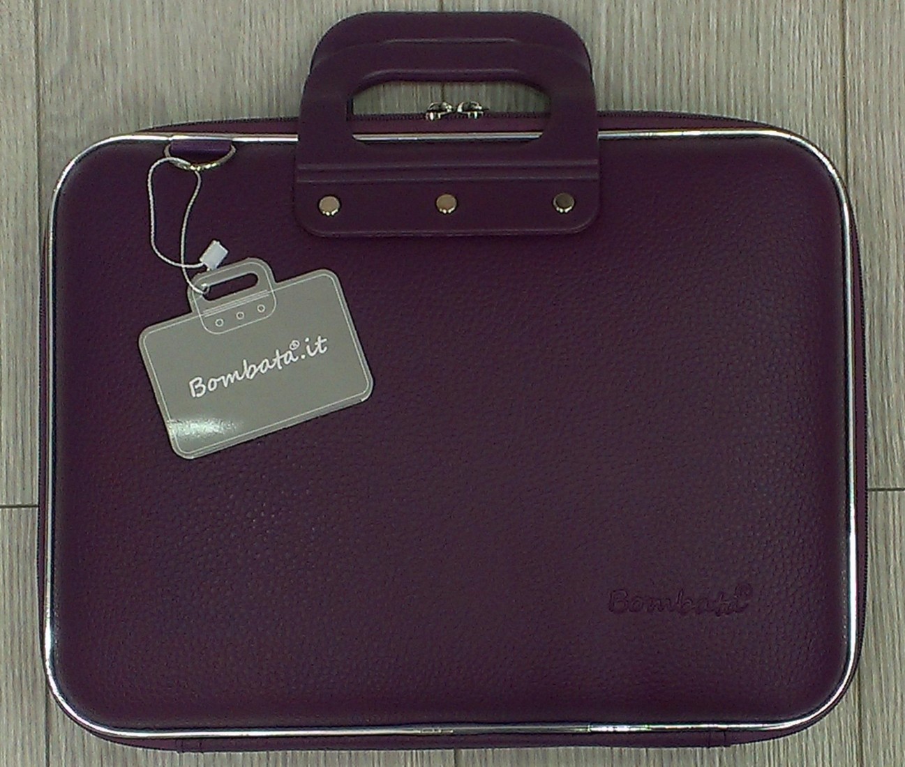 BRIEFCASE LAPTOP 13 PLUM PURPLE MEDIO BOMBATA Β