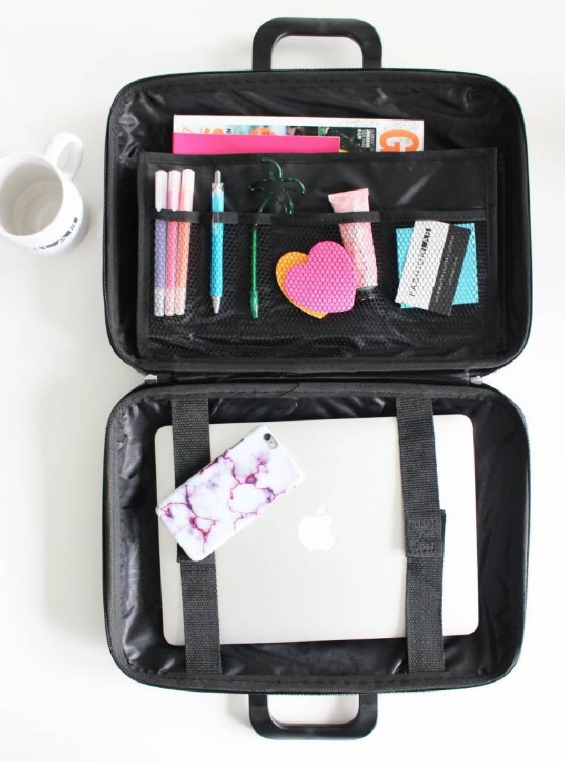 BRIEFCASE LAPTOP UP TO 17 PLUM PURPLE MAXI BOMBATA Β