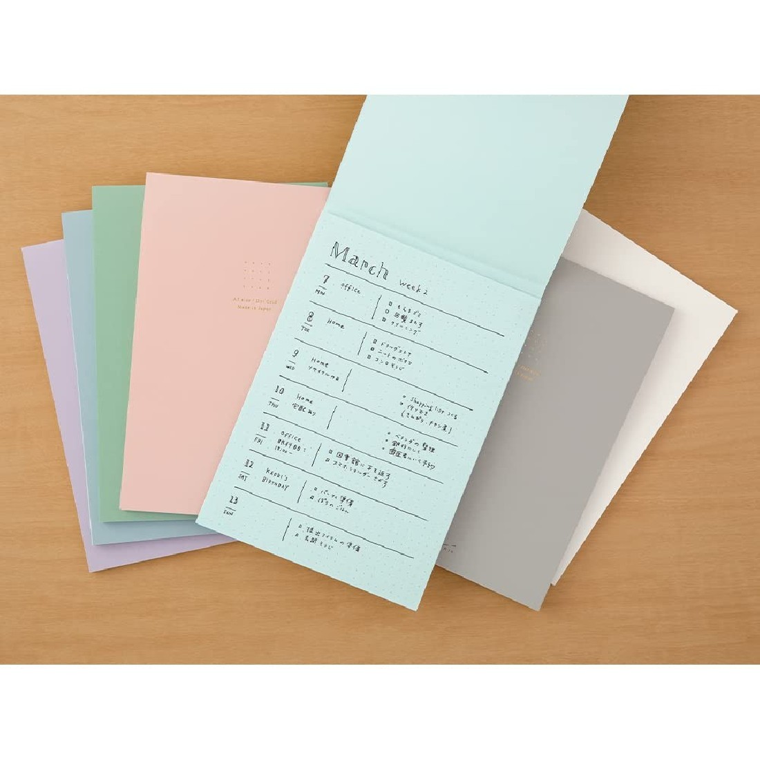 Midori Paper Pad A5 Color Dot Grid Blue 15340-006