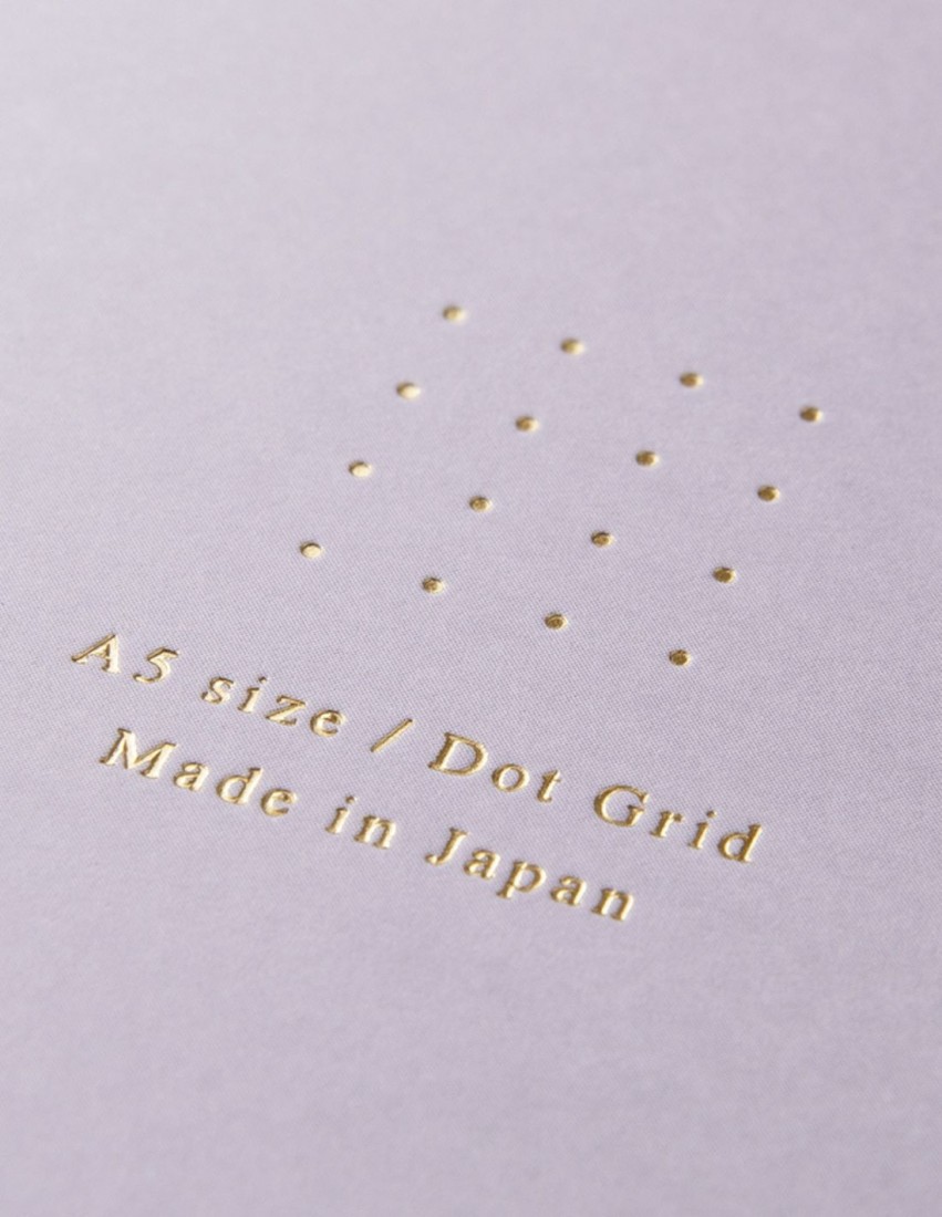 Midori Ring Notebook A5 Color Dot Grid Purple 15335-006