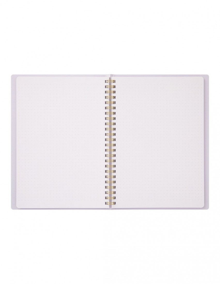Midori Ring Notebook A5 Color Dot Grid Purple 15335-006