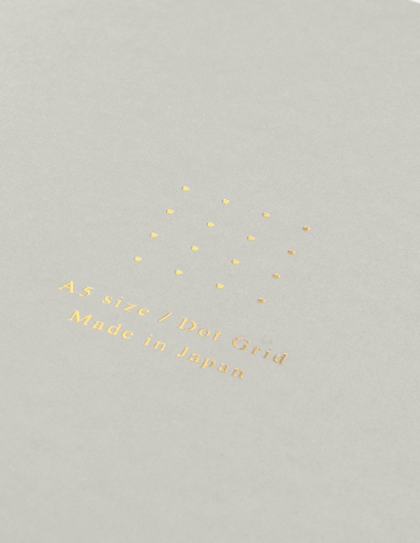 Midori Notebook A5 Color Dot Grid Gray 15271-006
